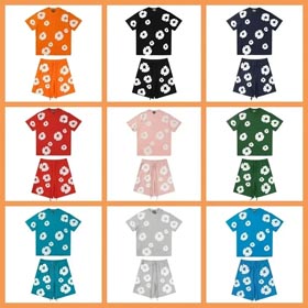 DENIM TEARS T-Shirt Shirt Shorts-1230  