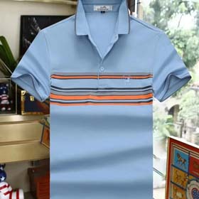 Hermès stilvolles einfaches Patchwork-Textur-T-Shirt (8 CP) -1788  