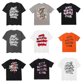 ASSC Anti Social Club Bunte Grafik T-Shirt-1792  
