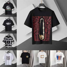 Gucci Fendi Versace Dolce & Gabbana Moncler Louis Vuitton Retro Mode Marke locker gedruckt kurzärmel  