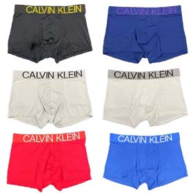 Calvin Klein CK Männer Mode Solid Color atmungsaktive Hosen Boxer Hosen Unterwäsche 3pcs-2413  