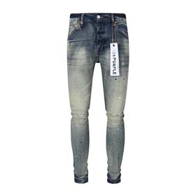 Lila Neue Männer Vintage Distressed Slim Skinny Jeans (34 Stile) -2444  