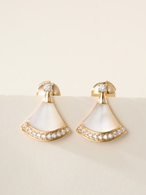 Bulgari Naturstein Diamant Ohrringe-4011  