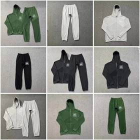 Corteiz Kapuze Tasche Reißverschluss Casual Sweatshirt Anzug -4419  